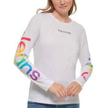 Calvin Klein | Women Pride-Ombré-Logo T-Shirt商品图片,4.4折