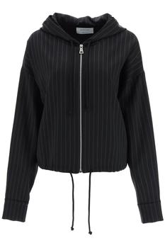 Max Mara | Sportmax fido pinstriped jacket with zip and hood商品图片,5.1折, 独家减免邮费