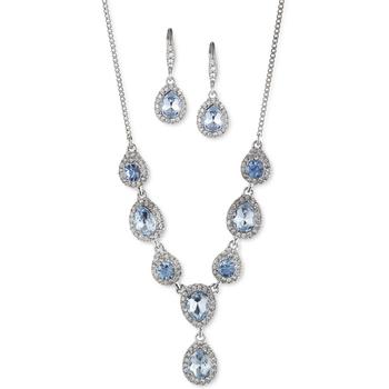 商品Givenchy | Gold-Tone 2-Pc. Crystal Halo Statement Necklace & Matching Drop Earrings,商家Macy's,价格¥280图片
