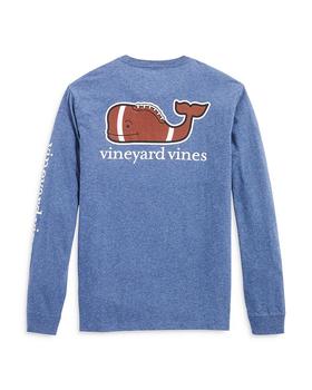 Vineyard Vines衣服, Vineyard Vines | Football Whale Long Sleeve Pocket Tee商品图片 
