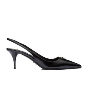 Prada | Slingback Leather Pumps商品图片,8.3折