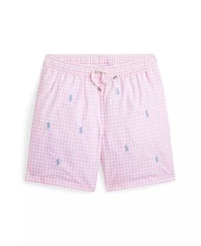 Ralph Lauren | Big Boys Traveler Stretch Swim Trunk,商家Macy's,价格¥215