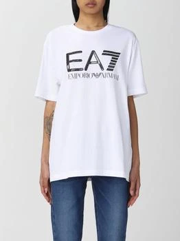 推荐Ea7 cotton T-shirt with logo商品