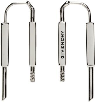 纪梵希耳环海淘, Givenchy | Silver U-Lock Earrings商品图片 