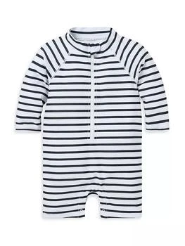 Janie and Jack | Baby Boy's Striped One-Piece Rashguard Swimsuit,商家Saks Fifth Avenue,价格¥368