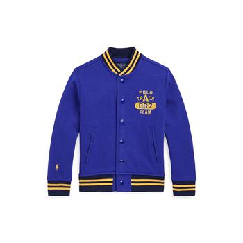 拉夫劳伦夹克推荐, Ralph Lauren | Toddler Boys Logo Double-Knit Baseball Jacket商品图片 7折
