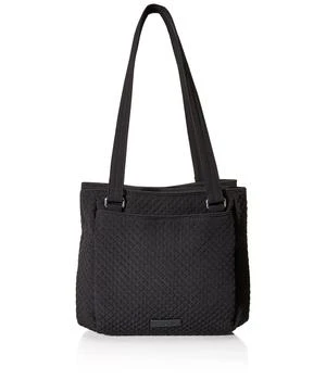 推荐Microfiber Multi-Compartment Shoulder Satchel Purse, Classic Black商品