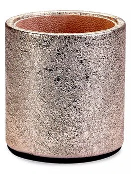 Graphic Image | The Hayden Desk Metallic Leather Round Pencil Cup,商家Saks Fifth Avenue,价格¥507