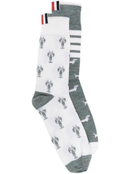 Thom Browne | THOM BROWNE Sheer Nylon 4-bar tights商品图片,