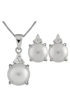 Splendid Pearls | Freshwater Pearl Pendant Necklace & Stud Earrings Set 独家减免邮费