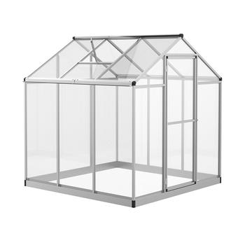 商品Outsunny | 6' L x 6' W Outdoor Walk-In Cold Frame Garden Greenhouse Planter,商家Macy's,价格¥3333图片
