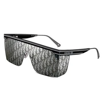 推荐【预售3-7天】迪奥23新款M1U系列 女墨镜银色镜面黑色印眼罩眉线框CLUBM1UXT_10A8商品