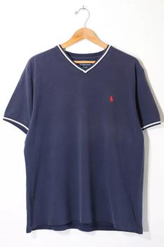 推荐Vintage Polo Ralph Lauren V-neck Pique T-shirt商品