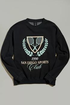 男装Urban Outfitters, Urban Outfitters | San Diego Sports Club Crew Neck Sweatshirt商品图片 4.3折×额外9.5折, 额外九五折
