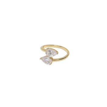 商品Ettika Jewelry | Crystal Teardop and Gold - Tone Wrap Ring,商家Macy's,价格¥134图片