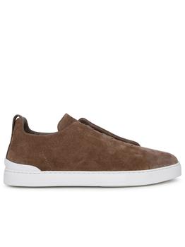 zegna鞋, Zegna | SUEDE TRIPLE STITCH SNEAKER商品图片 7.6折