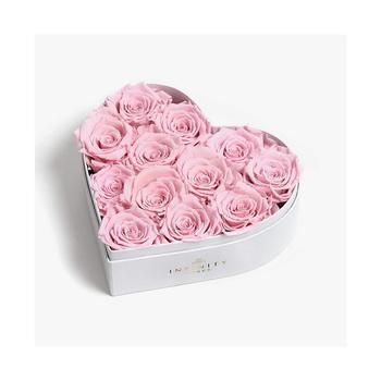 商品Heart Box of 12 Pink Real Roses Preserved to Last Over a Year,商家Macy's,价格¥1205图片