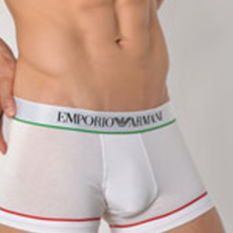 秋装阿玛尼内裤, Emporio Armani | EMPORIO ARMANI 男士白色平角内裤 111866-4A540-00010商品图片 5.7折, 独家减免邮费