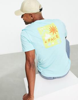 推荐The North Face Sun & Stars back print t-shirt in blue Exclusive at ASOS商品