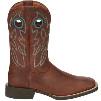 Justin Boots | Bowline Embroidery Square Toe Cowboy Boots商品图片,额外9折, 额外九折