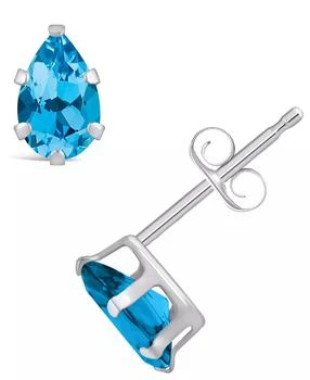 Macy's | Gemstone Stud Earrings in 10k White Gold,商家Macy's,价格¥515