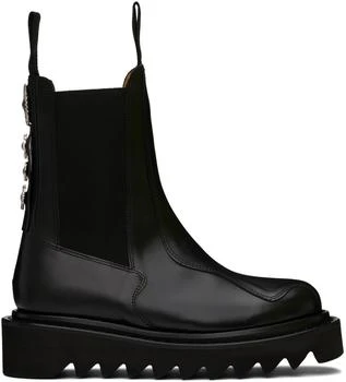推荐SSENSE Exclusive Black Leather Chelsea Boots商品