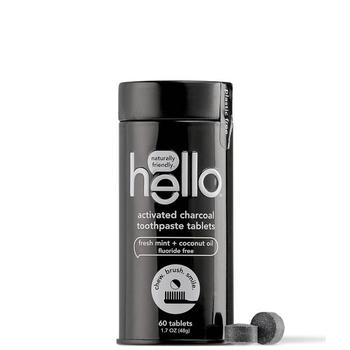 商品Hello | hello Activated Charcoal Whitening Toothpaste Tablets 2.9 oz,商家LookFantastic US,价格¥70图片