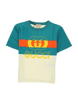 推荐Gucci Kids Logo Printed Color-Block T-Shirt商品