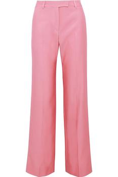 Valentino行李箱, Valentino | Cotton-blend twill wide-leg pants商品图片 3.4折