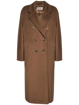 Max Mara | Madame Double Breasted Wool Long Coat商品图片,