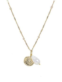 商品Ettika Jewelry | Trusty Trinkets 18K Gold-Plate, Pearl & Crystal Pendant Necklace,商家Saks Fifth Avenue,价格¥323图片