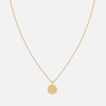 推荐Astrid & Miyu Leo Zodiac 18-Karat Gold-Plated Recycled Sterling Silver Necklace商品