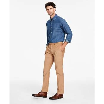 推荐Men's Modern-Fit Solid Corduroy Pants商品