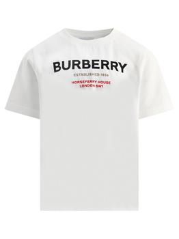商品Burberry | Burberry Kids Horseferry Logo Printed Crewneck T-Shirt,商家Cettire,价格¥913图片