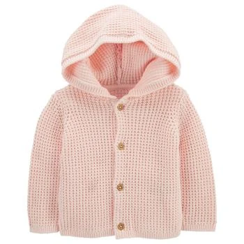 Carter's | Baby Girls Hooded Button Down Long Sleeved Cardigan,商家Macy's,价格¥139
