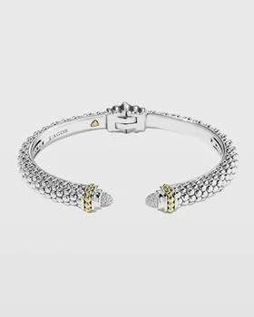 LAGOS | Caviar Small Hinge Bracelet with Diamonds,商家Neiman Marcus,价格¥11372