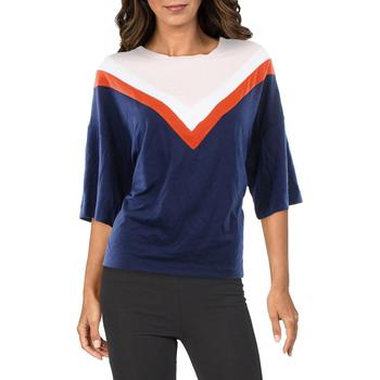 推荐Anne Klein Sport Womens Crewneck Knit T-Shirt商品