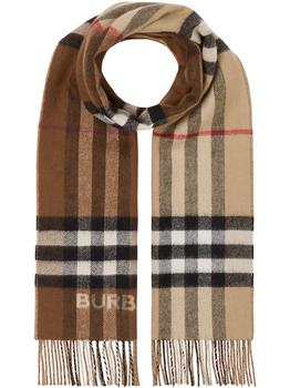 推荐BURBERRY - Giant Check Cashmere Scarf商品