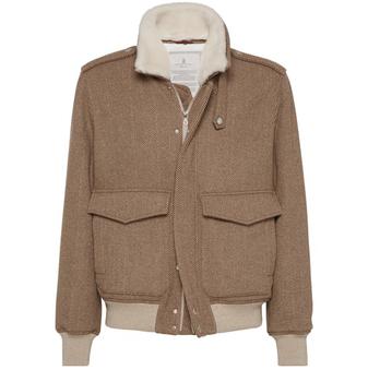 Brunello Cucinelli | 绗缝飞行员夹克商品图片,额外9.5折, 额外九五折