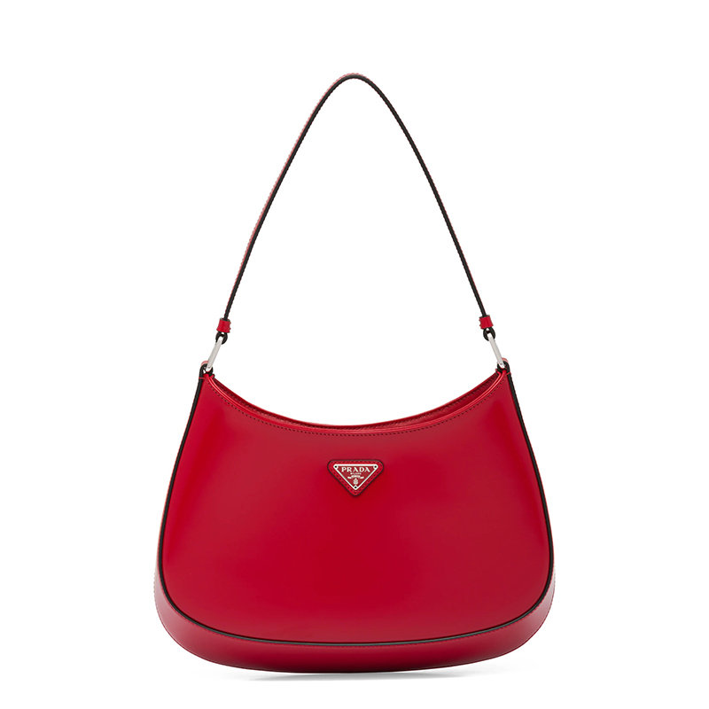 Prada | 【预售3-7天】PRADA/普拉达 21年秋冬 女士猩红色亮面皮革磁扣式翻盖开合斜跨手提单肩包1BC499_ZO6_F02SB_V_OOO商品图片,7.9折, 包邮包税