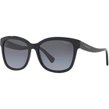 Coach | Coach Women's Sunglasses - Black Plastic Frame Grey Gradient Lens | 0HC8219 50021156 4.7折×额外9折x额外9折, 额外九折
