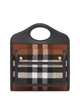 Burberry | Mini Cashmere Pocket Bag商品图片,独家减免邮费