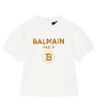 Balmain | Baby logo cotton-jersey T-shirt商品图片,5.9折