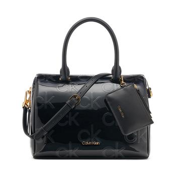 Calvin Klein | Ashley Embossed Signature Medium Satchel商品图片,