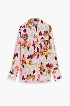 推荐Floral-print satin shirt商品