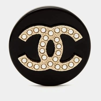[二手商品] Chanel | Chanel CC Resin Faux Pearl Gold Tone Brooch,商家The Luxury Closet,价格¥4273