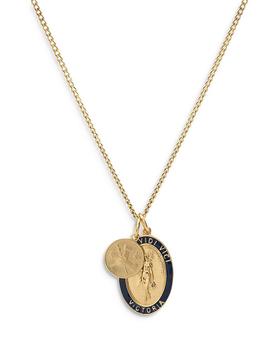 推荐Victoria Coin Pendant Necklace, 24"商品