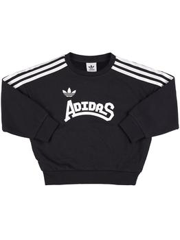 adidas卫衣怎么样, Adidas | Logo Print Cotton Blend Sweatshirt商品图片 6.8折