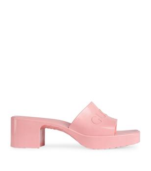 古驰高帮鞋, Gucci | Rubber Logo Mules商品图片 