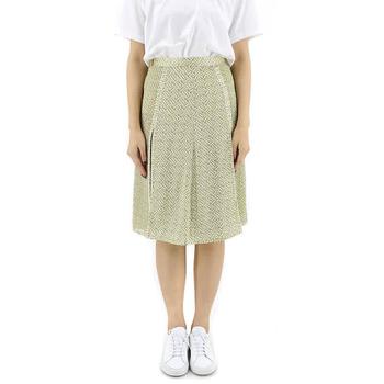 Burberry | Ladies Monogram Print Silk Pleated Skirt商品图片,7折